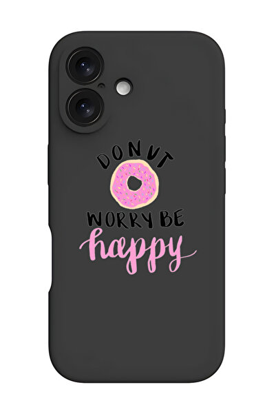 Theodor غطاء حماية أسود من السيليكون السائل المقاوم للصدمات لهاتف iPhone 16 P...