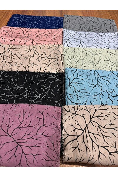 Muhtelif Pamuklu Flamlı Ağaç Desenli Yazma Eşarp Ekran Gördüğünüz Şeklide 10 ...