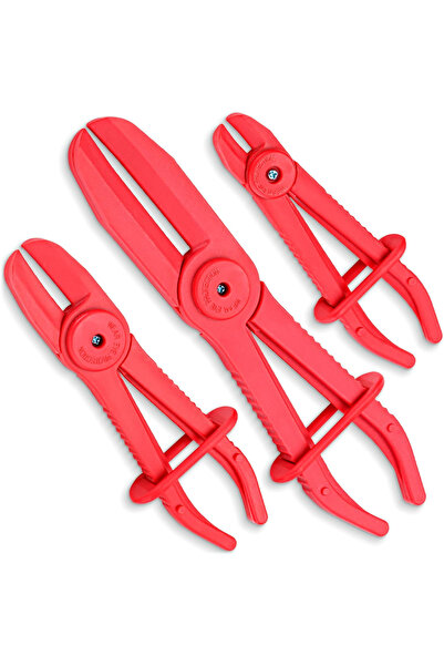 EFFEKTWERK Clește din plastic pentru etanșarea furtunurilor de lichid, set de 3 bucăți