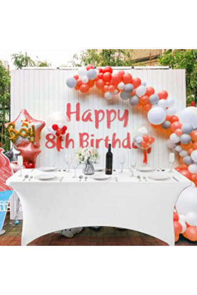 Modern home Fata de masa elastica universala, Modern Home, poliester/spandex, 180x76x74 cm, Alba