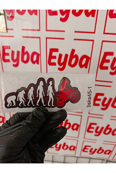 EYBA STİCKER Old Funny Human 12X6Cm Mini Size Color Printing Sticker, Bicycle...