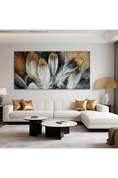 Generic Mofutinpo Feather Wall Art Modern Living Room Bedroom Wall Decoration Large Giclee Print Canvas Pai