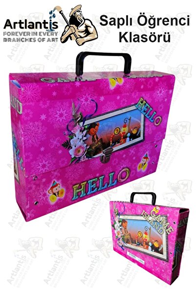 Artlantis Saplı Klasör 1 Adet Kolplu Klasör Öğrenci Klasörü 32x24x7 cm Saplı ...