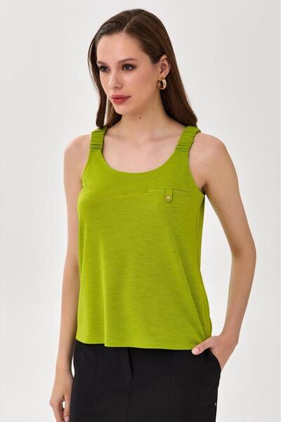 İKİLER Kalın Askılı Cep Detaylı 025-1043