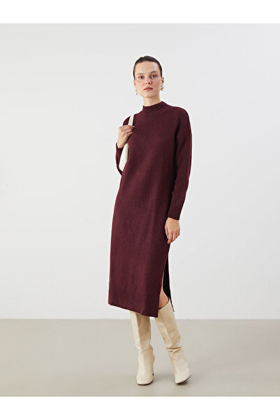 LC Waikiki I Half Fisherman Roba Collar Women's Knit Dress from Freezen Store