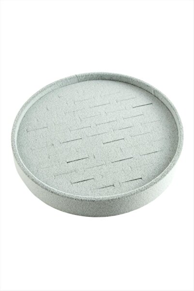 CT STONES حلقة خشبية دائرية من قماش أنفورا مقاس 20 سم