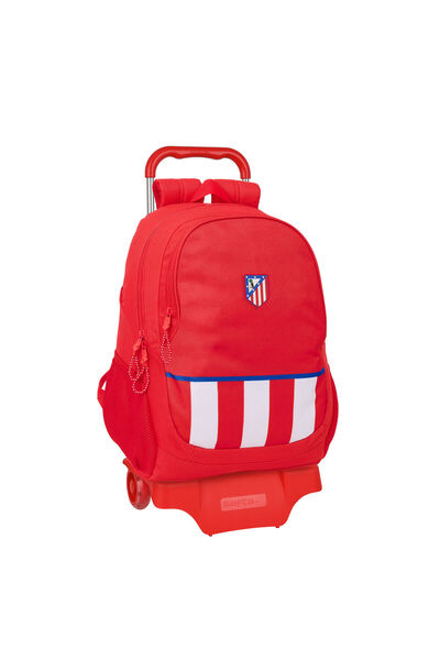 Atlético Madrid School Rucksack with Wheels Atlético Madrid Red 32 x 44 x 16 cm