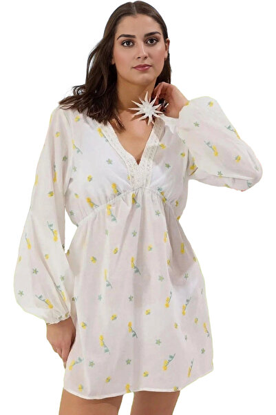 PayBuy Γυναικείο μάξι φόρεμα με λουλουδάτο σχέδιο Βισκοζέ ύφασμα Άνετη εφαρμο...