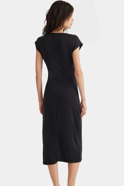 PayBuy Rochie midi de damă, cu curea, model confortabil, design elegant pentru utilizare zilnică, indispensabilă vara