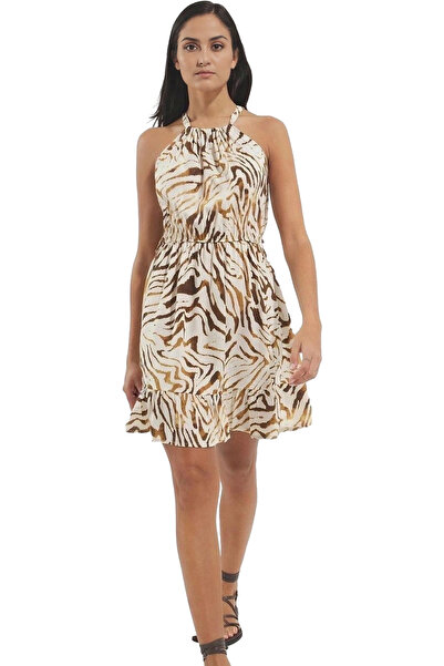 PayBuy Rochie de vară cu imprimeu pentru femei, mini linie A, cu guler Halter...