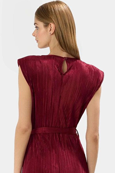 PayBuy Rochie plisată de damă, lungime midi, croiala confortabilă, pentru combinații casual șic, indispensabilă vara