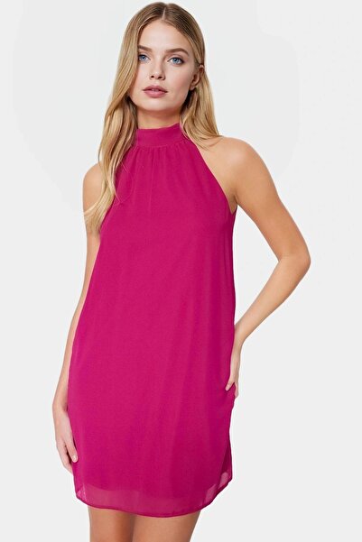 PayBuy Kadın Şifon Mini Elbise Hafif Dokuma Astarlı Günlük Kullanım İçin Yaz Aylarının Vazgeçilmezi