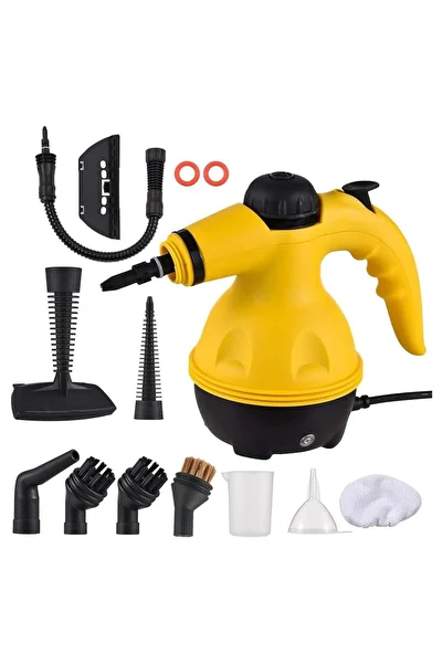 Denx Portable Handheld Steam Cleaner 1000W Multifunctional with High Temperature and 9 Accessories Suitab