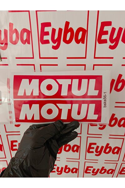 EYBA STİCKER Motul 20X5 cm Baskes 2 Color Printing Stickers, Bicycles, Carava...
