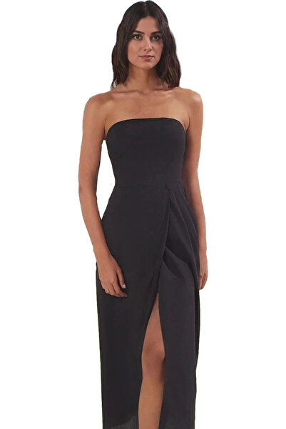 PayBuy Kadın Maxi Plaj Elbisesi Çini Desenli Straplez Skater Pamuk Yazlık Yaz...