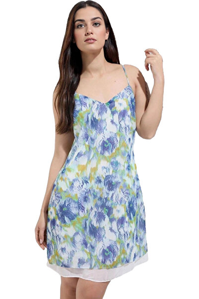 PayBuy Rochie mini pentru femei, linie A, țesătură șifon, cu model, vară, sti...