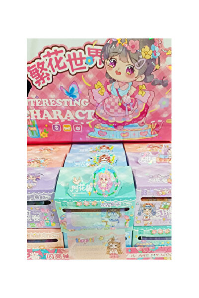 Flower Toys ملصق لامع شفاف على شكل فتاة لطيفة على شكل كتاب لامع ملصق دفتر ملا...