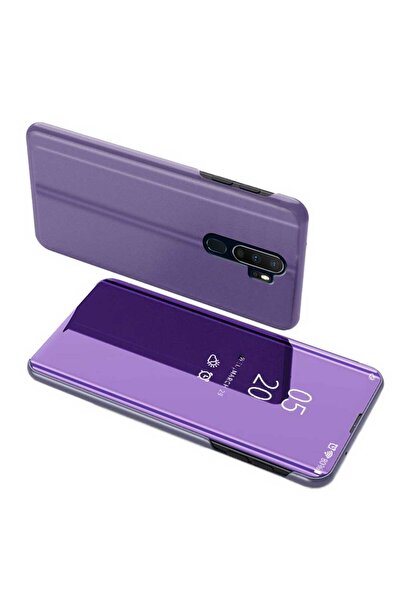 Smart Tech Oppo A5 2020 / A9 2020 Uyumlu Aynalı Kapaklı Lüx Kılıf