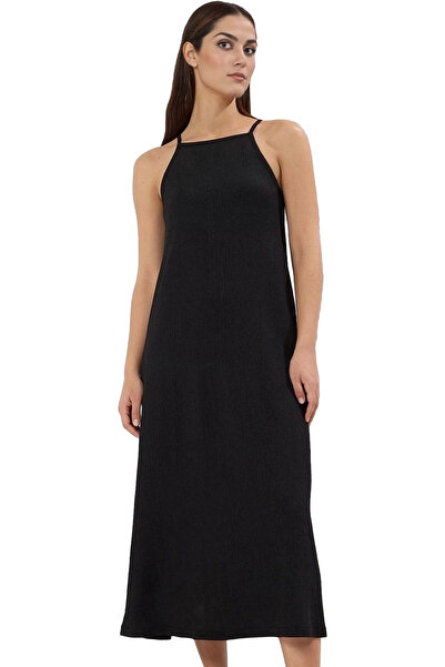 PayBuy Rochie tricotată midi cu guler halter pentru femei Modern Casual Stil ...