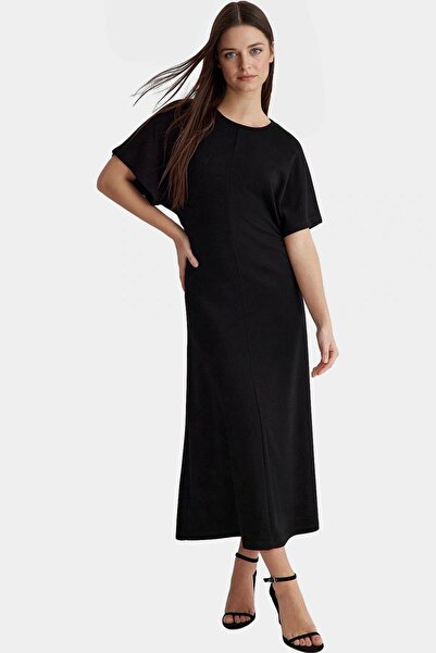 PayBuy Women's Maxi Dress Knitted Fabric Bodycon Cut Angel Sleeve Casual Stylish Summer Essential