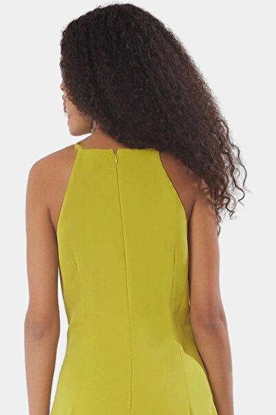 PayBuy Kadın A line Maxi Elbise Halter Yaka Yazlık Desenli Rahat Kesim Yaz Aylarının Vazgeçilmezi