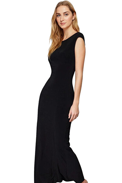 PayBuy Kadın Maxi Elbise Bodycon Kalıp Örme Kumaş Sırt Detaylı Yazlık Günlük Kullanım Özel Günler