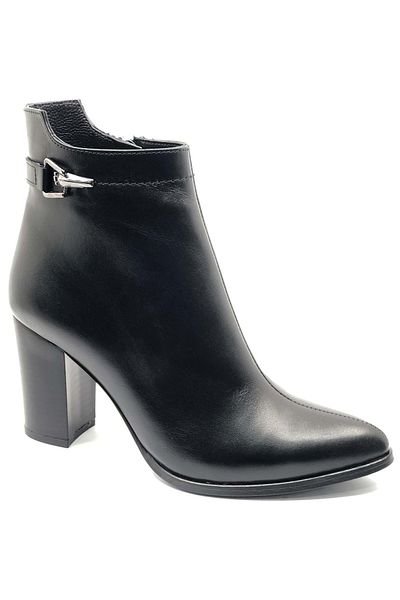 Venüs Garen Genuine Leather Orthopedic Heeled Women's Boots Black