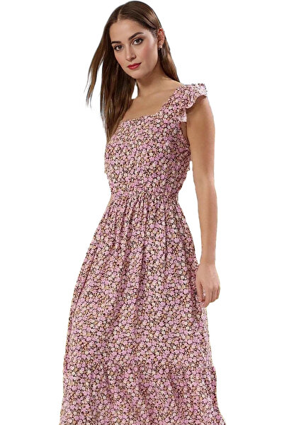 PayBuy Γυναικείο φόρεμα μίντι σε γραμμή Α με λουλουδάτο σχέδιο Ιμάντας από βι...