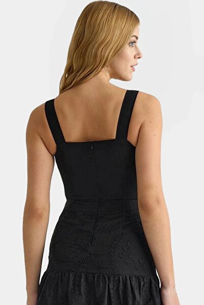 PayBuy Γυναικείο μίντι φόρεμα με κέντημα καθημερινό καλοκαίρι Άνετο καλοκαίρι Skater Fit που δεν μπορεί να αφαιρεθεί το Σαββατοκύριακο των καλοκαιρινών μηνών