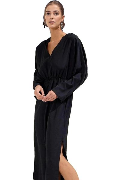 PayBuy Women's Maxi Floral Print Beach Dress with Slit Shawl Collar Casual Summer Summer's Must-Have