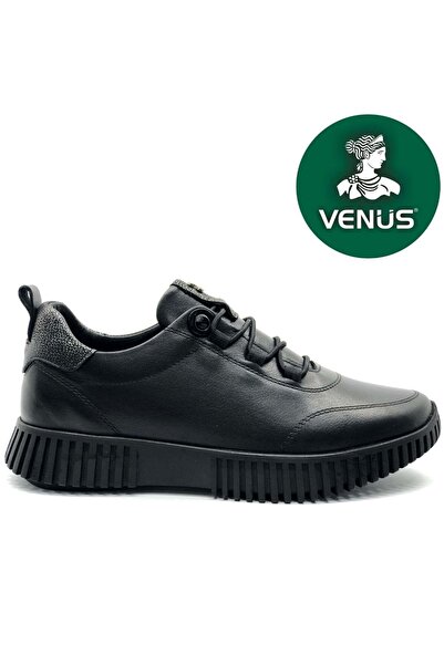 Venüs Campanula Γνήσιο Δερμάτινο Ορθοπεδικά Γυναικεία Casual Παπούτσια ΜΑΥΡΟ-...