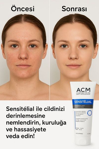 ACM Sensitelial Moisturizing Cream All Atopic Skin Care Intensive Moisturizing Face and Body Cream 200ml