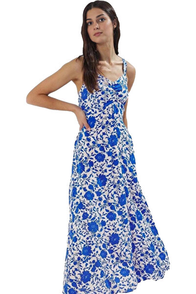 PayBuy Rochie midi florală pentru femei, cu decolteu în V, skater, ocazional,...