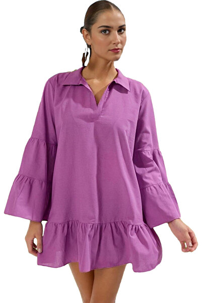 PayBuy Γυναικείο μίνι φόρεμα παραλίας με λουλουδάτο σχέδιο βαμβακερό καλοκαιρ...