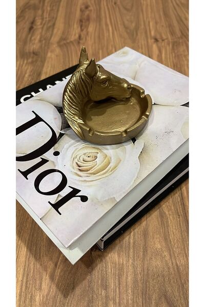 PESA Polyester Horse Head Design Ashtray Decorative Object