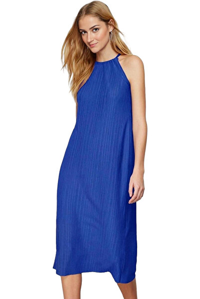 PayBuy Rochie midi plisată pentru femei, croială confortabilă, țesătură trico...