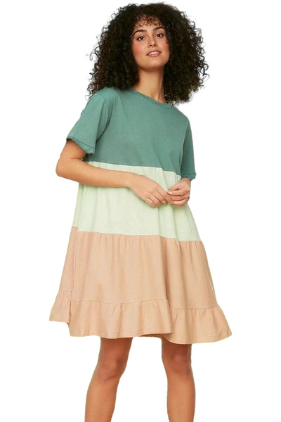 PayBuy Mini rochie de damă Țesătură tricotată din bumbac O linie Casual Vară ...