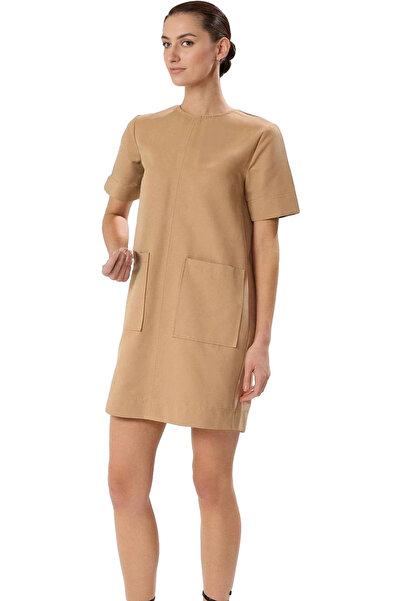 PayBuy Γυναικείο μίνι φόρεμα Gabardine με λεπτομέρεια τσέπης ίσια κοπή Άνετο ...