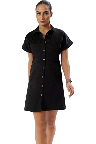 PayBuy Mini cămașă pentru femei Rochie Bumbac Satin Țesătură Casual Zilnic El...