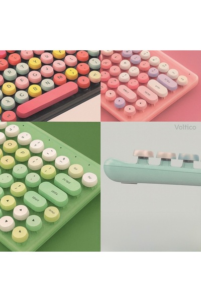 Voltico QW02 Kablosuz Klavye ve Mouse Seti – Şık ve Sessiz Tasarım