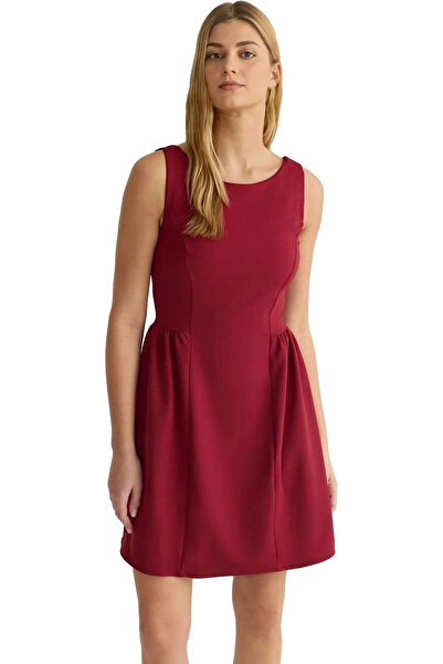 PayBuy Rochie mini pentru femei, linie A, decolteu barcă, fără mâneci, scurtă...