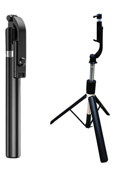 Nomker iPhone 16 Pro Uyumlu R1-L Mini Tripod Selfie Stick 3 in 1