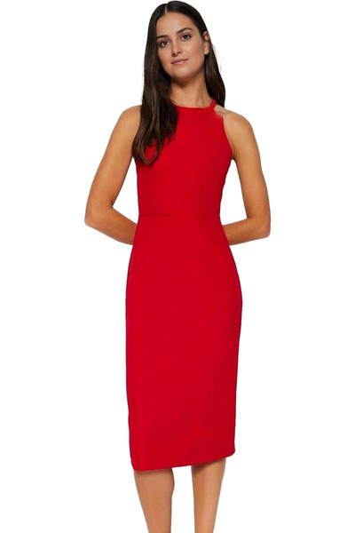 PayBuy Rochie midi pentru femei Guler Halter Decupaj îmbrățișat pe corp Elega...