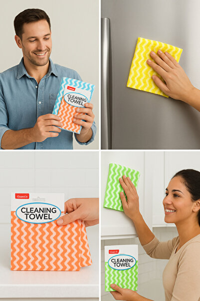 BRE HOME 1 adet Mikrofiber Temizlik Bezi Ultra Emici İz Bırakmaz Çok Amaçlı Mutfak Banyo Cam Yüzey Silme Bezi