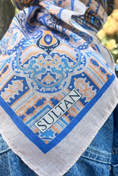 Sultan Eşarp Sultan Fresh Cotton Scarf - Ethnic Pattern - Sfe008-06