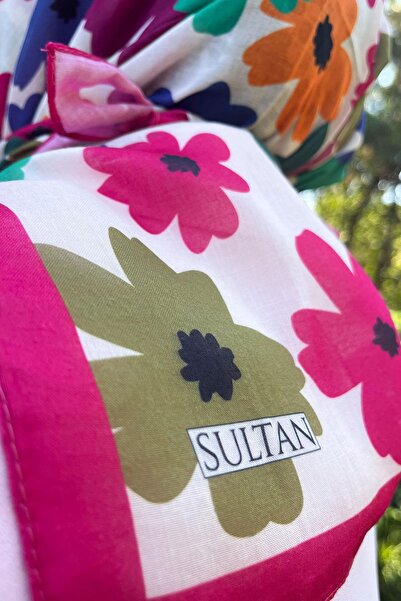 Sultan Eşarp Φουλάρι Sultan Fresh Pamuk - Ουράνιες Λουλούδια - SFE009-01