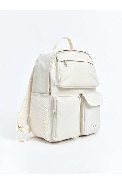 LC Waikiki Beige Multi-Compartment Women's Backpack