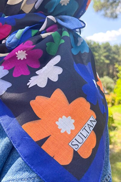 Sultan Eşarp Φουλάρι Sultan Fresh Pamuk - Ιπτάμενα Λουλούδια - SFE009-12