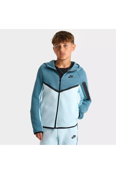 Nike Tech Fleece FZ Дитячий синій світшот Hv5867-476 yakamoz спорт