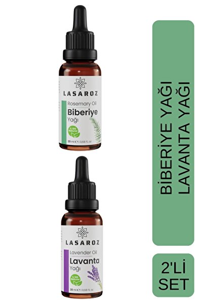 lasaroz Lavanta Yağı 20 ml + Biberiye Yağı 20 ml